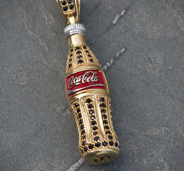 Dije botella de coca-cola 7.65gr / 4cm / Oro Amarillo Nac B