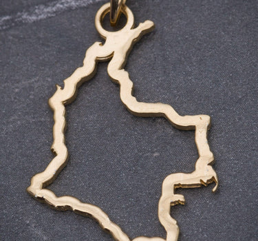 Dije mapa 2gr / Largo 3.5cm / Oro Amarillo Nac M