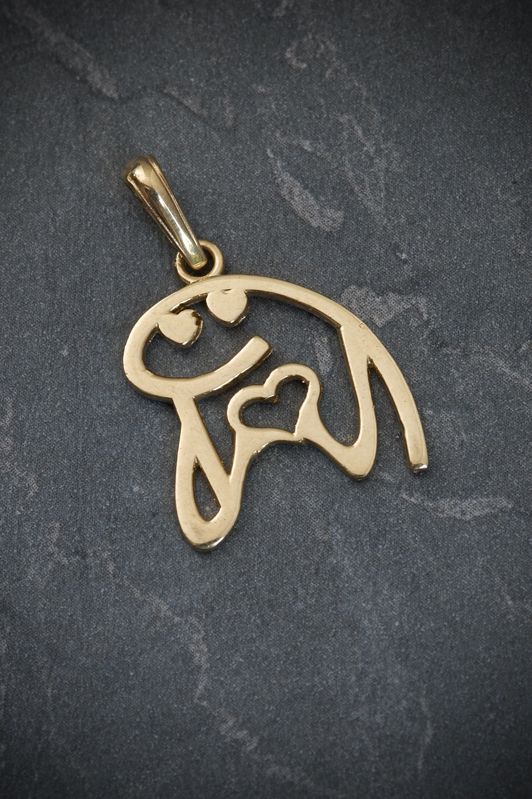 Dije sticker  2gr / 2.4cm / Oro Amarillo Nac B