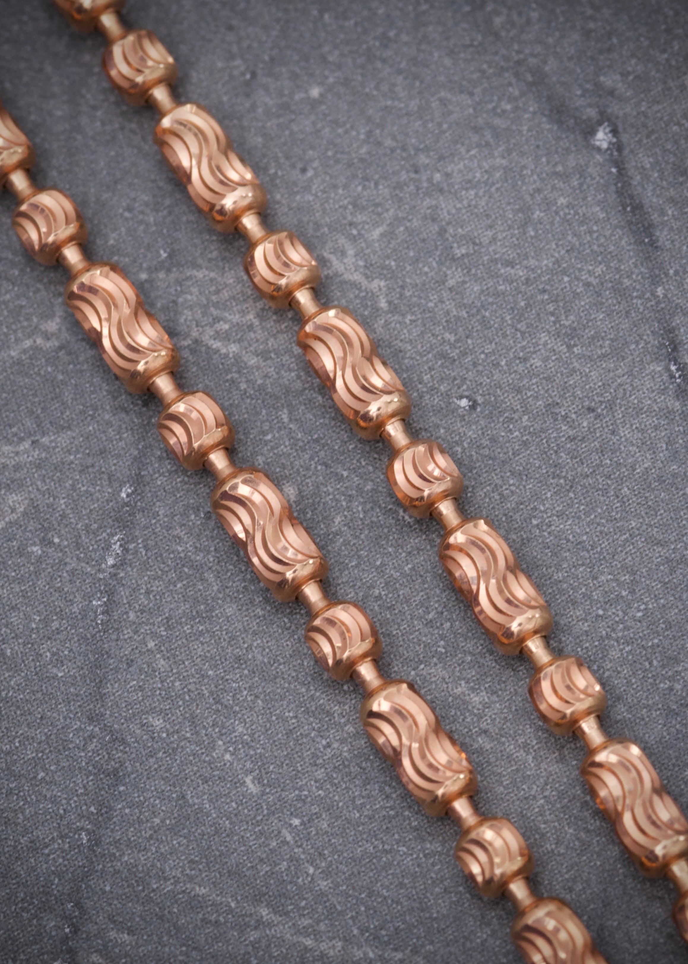 Cadena palito bolita 13.3gr / Largo 60cm / Oro Rosado italy +3 M