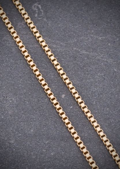 Cadena veneciana 2.6gr / largo 60cm / Oro Amarillo italy +3*