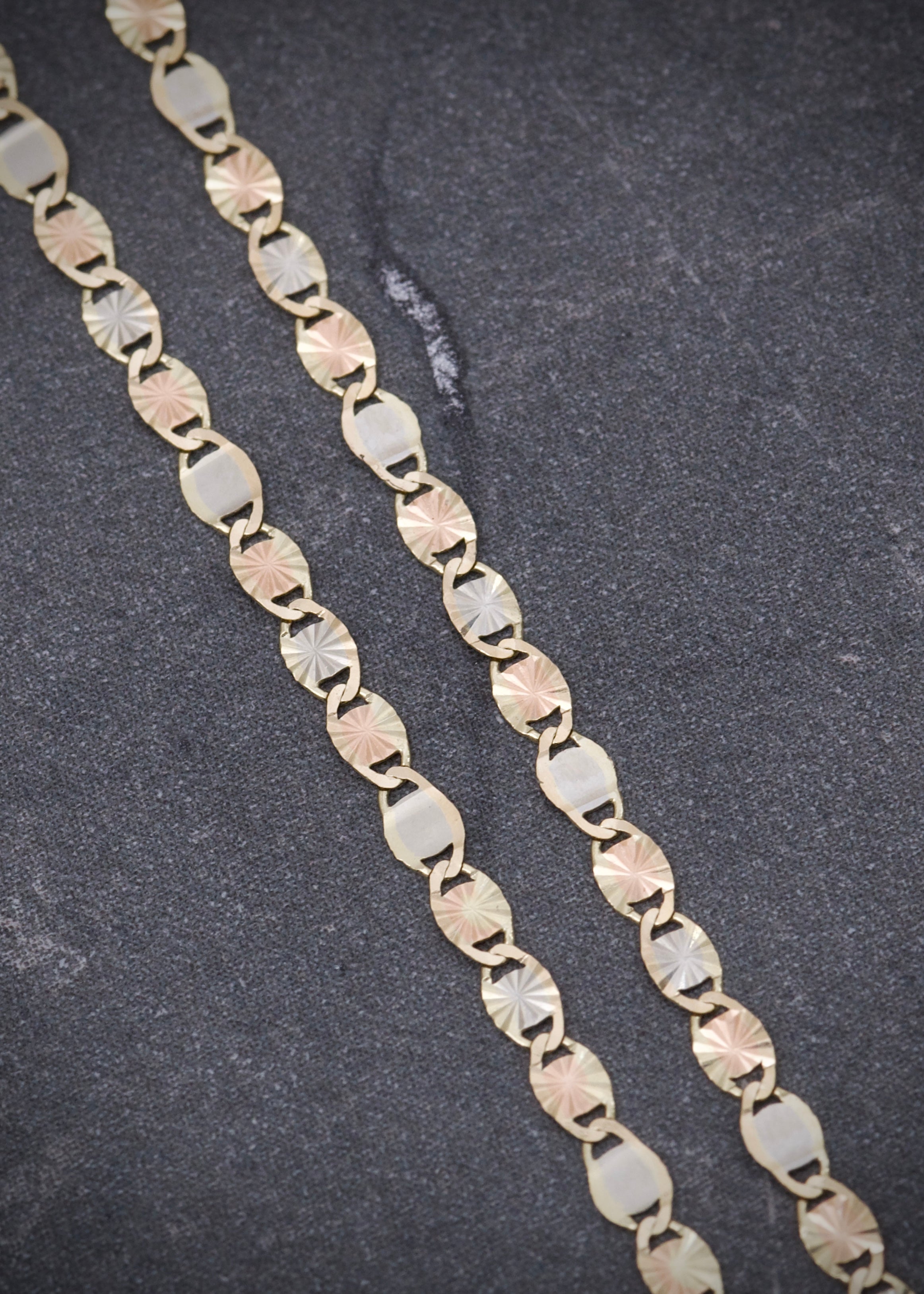 Cadena plana diamantada 1.8gr / largo 45cm / Tres Oros italy +3 M