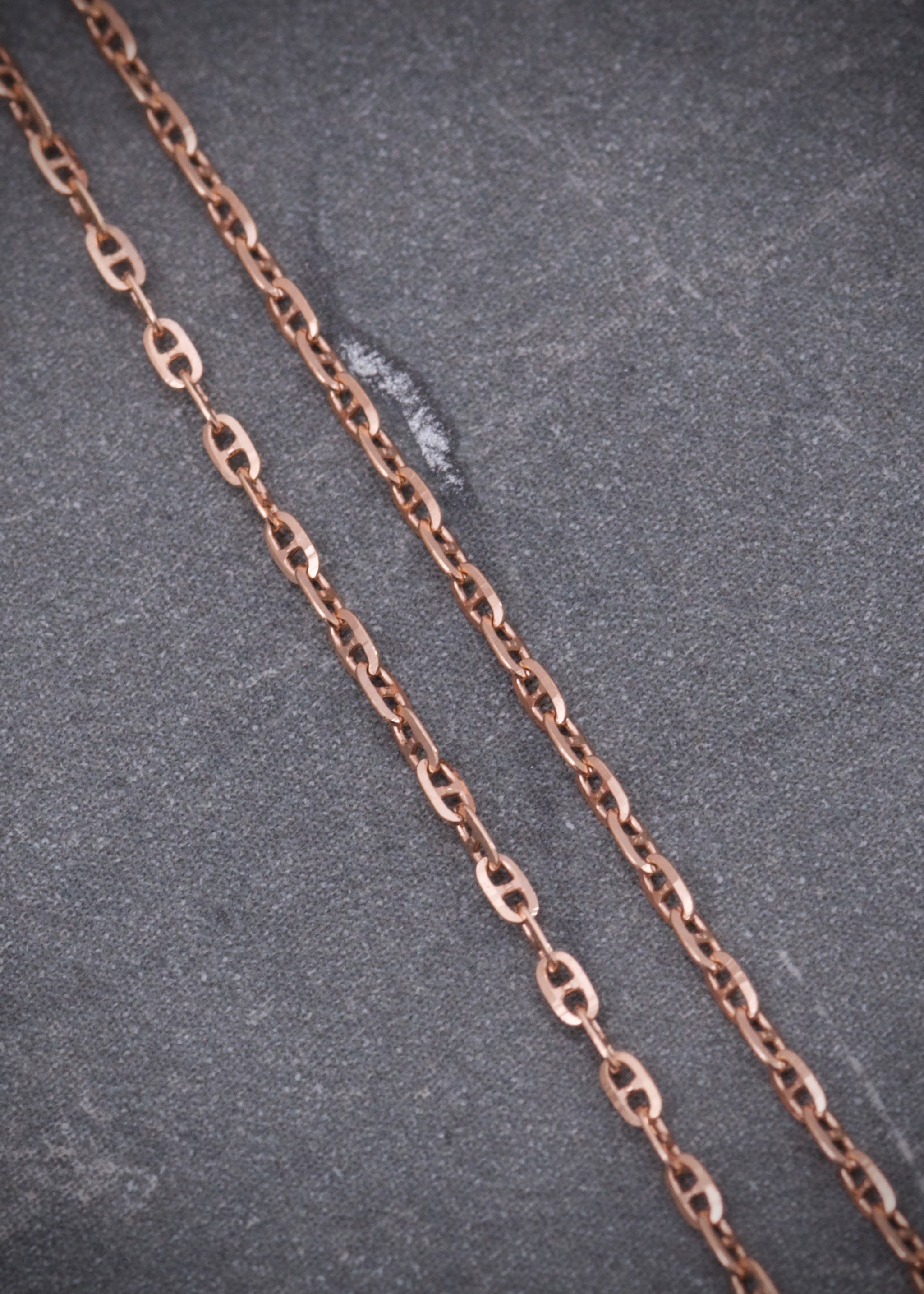 Cadena escalera 1.35gr / Largo 45cm / Oro Rosado italy +3 P