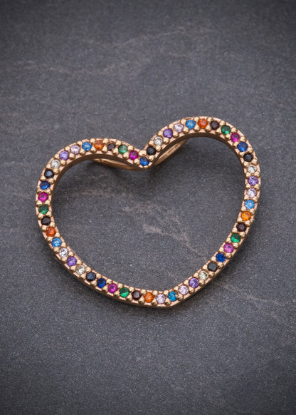 Dije de corazon 1.85gr / 2cm / Oro Amarillo Nac B
