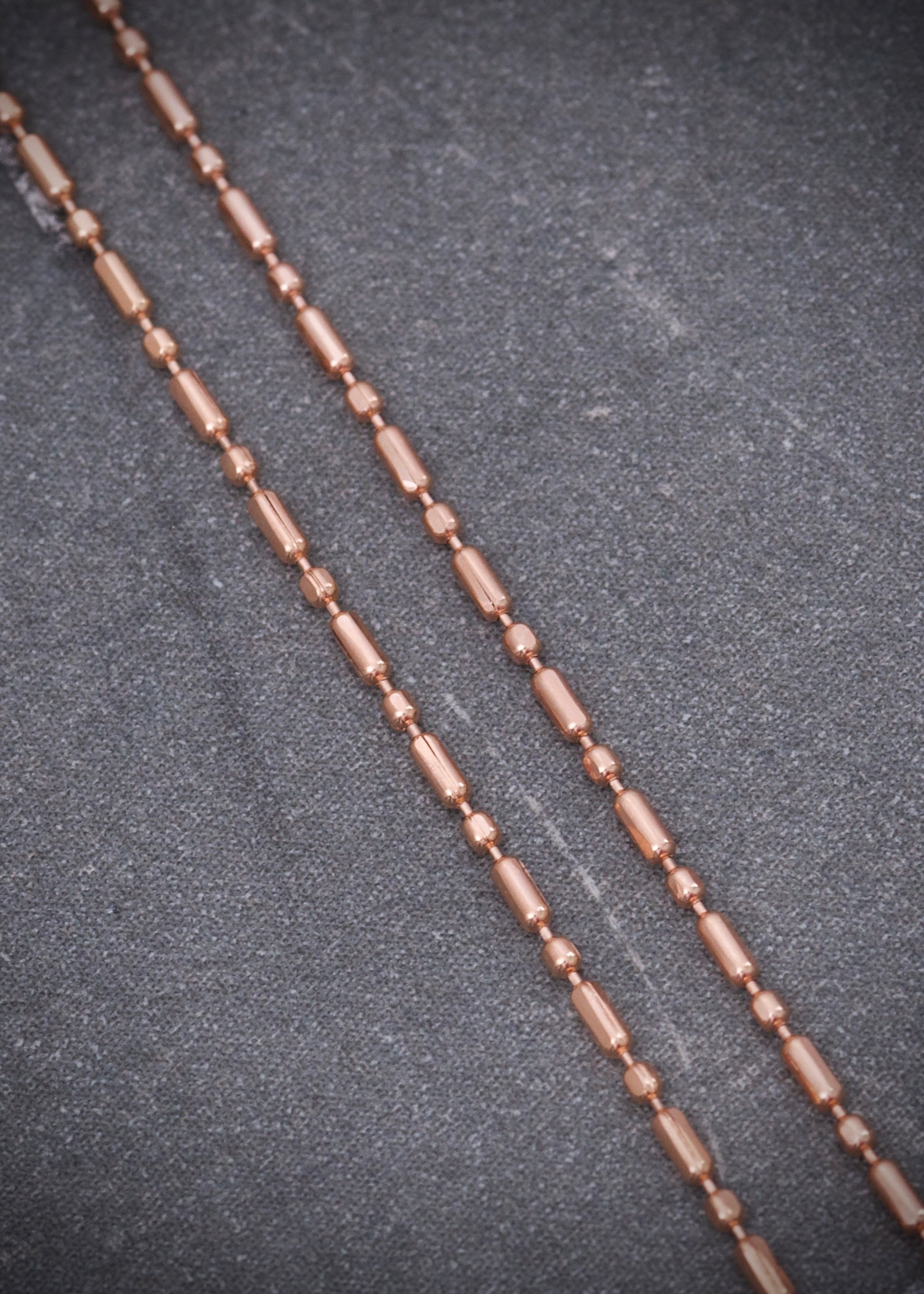Cadena palito bolita 1.5gr / Largo 45cm / Oro Rosado italy +3 P