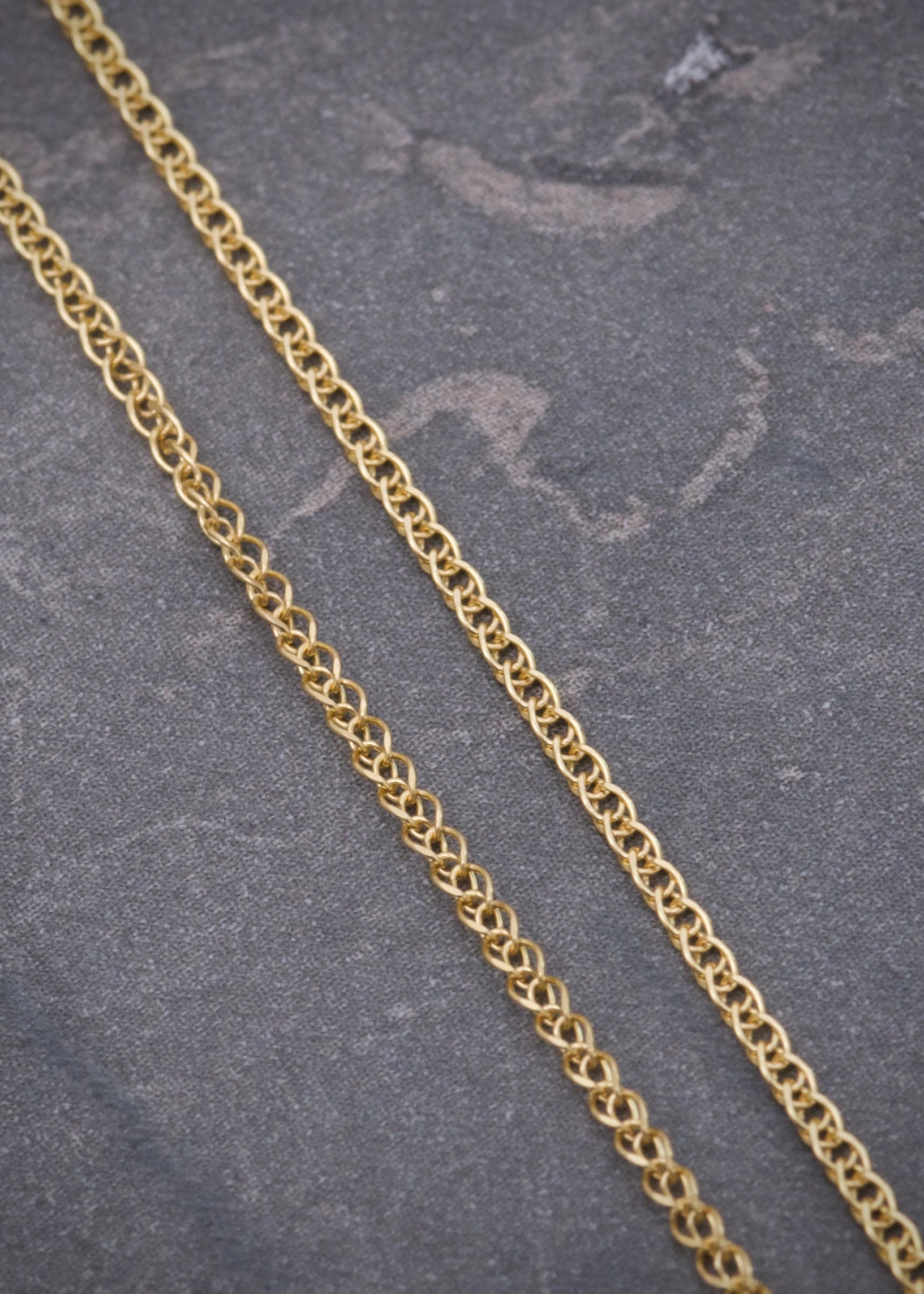 Cadena aro seguido doble 1.6gr / Largo 50cm / Oro Amarillo italy +3 B