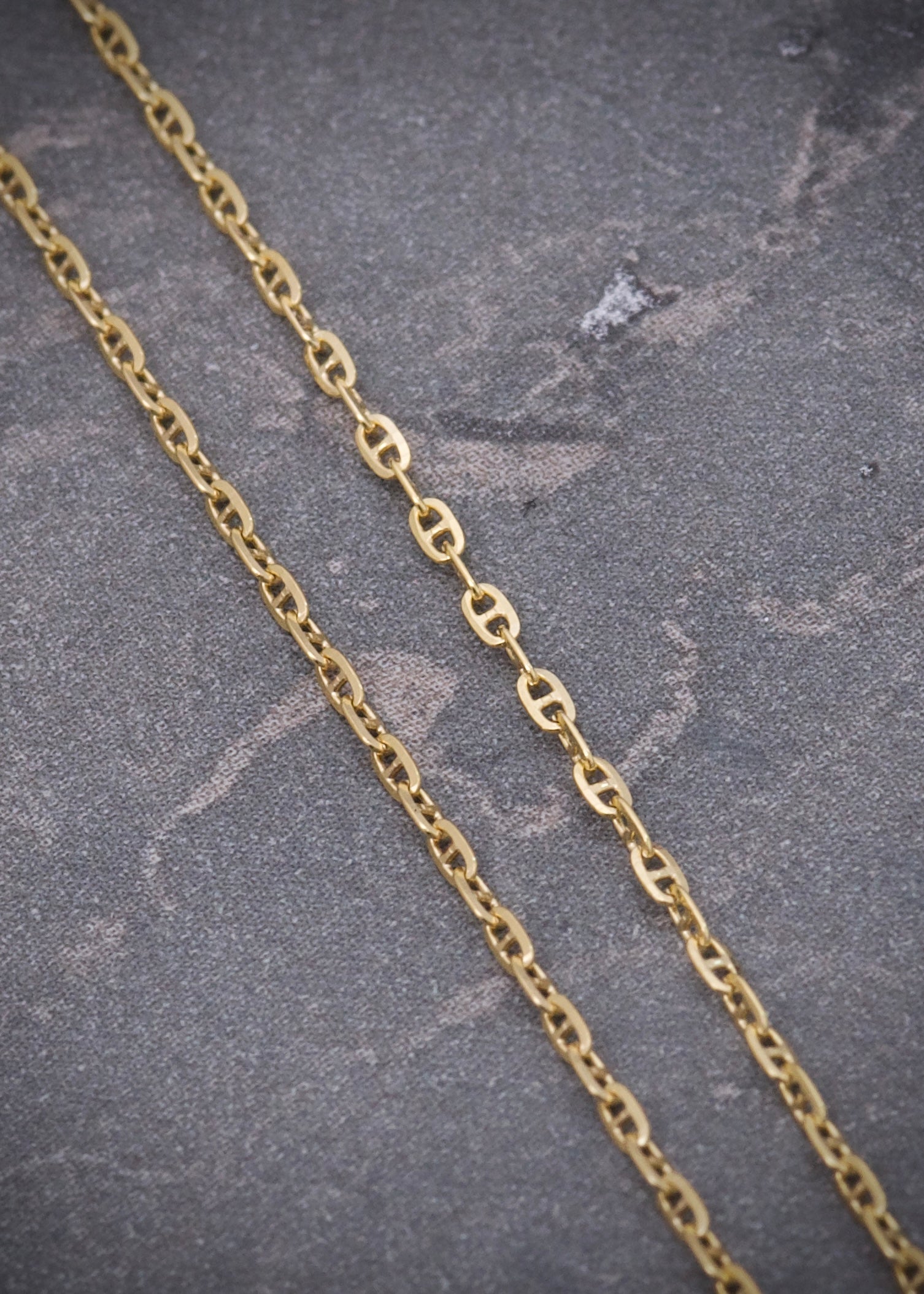 Cadena escalera 1.5gr / largo 50cm / Oro Amarillo italy +3 M