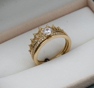 Anillo de corona con complemento 4gr / Oro Amarillo Nac B