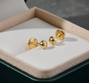Topos media bola lisa  4mm 0.45gr / Oro Amarillo Nac B