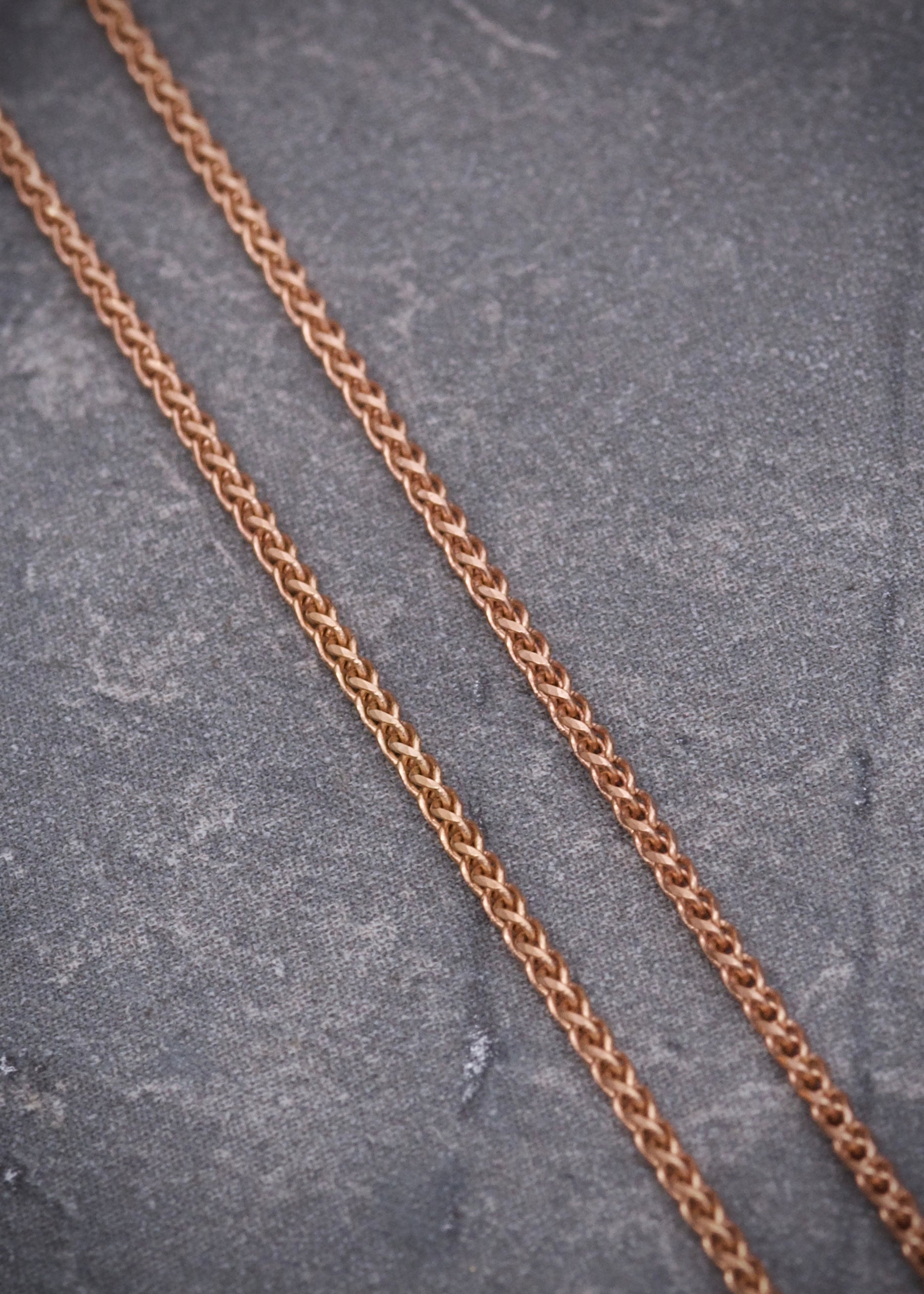Cadena cadena mini franco 2.5gr / largo 45cm / Oro Rosado italy +3 B
