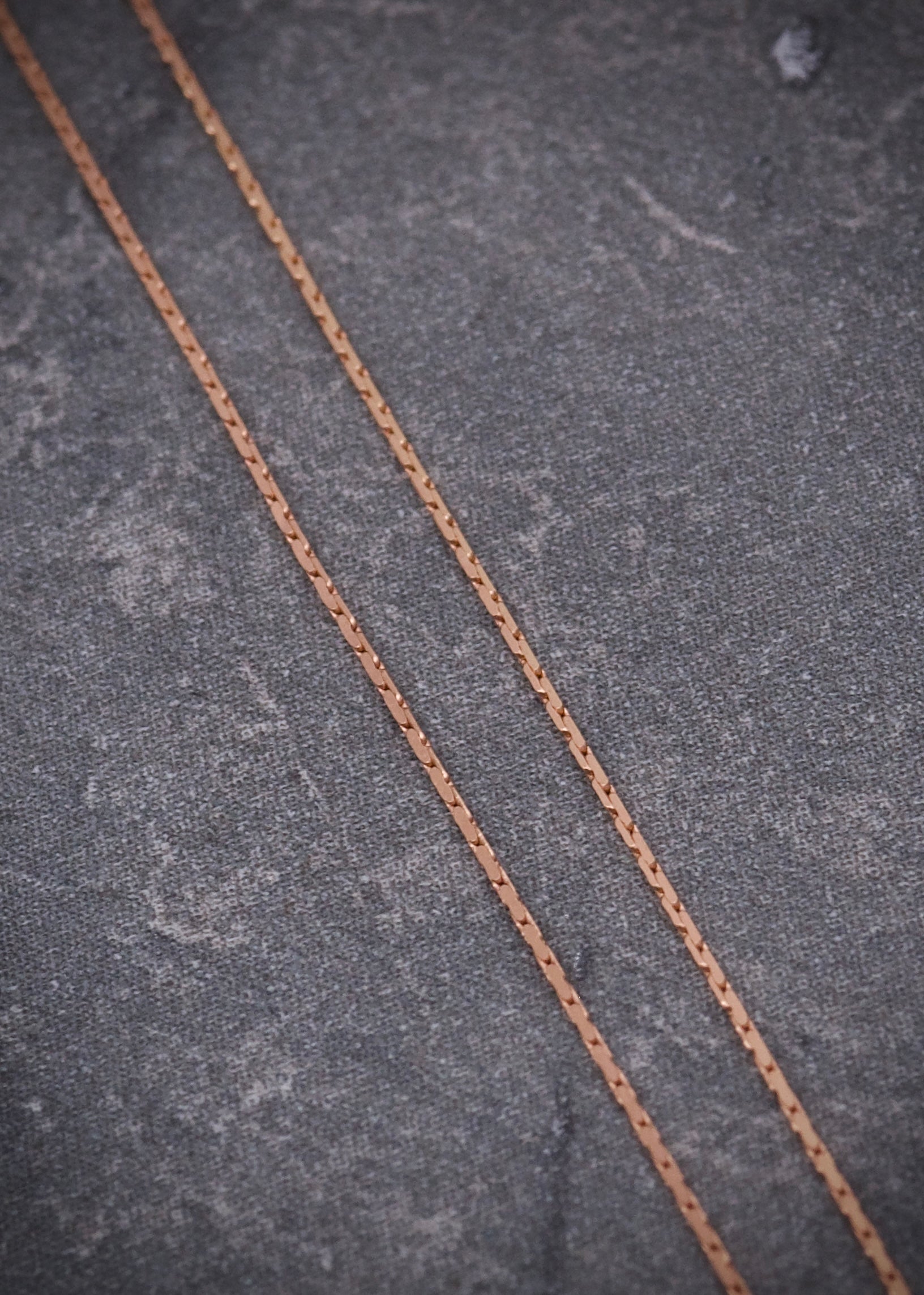 Cadena veneciana martillada 0.9gr / largo 45cm / Oro Rosado italy +3 M