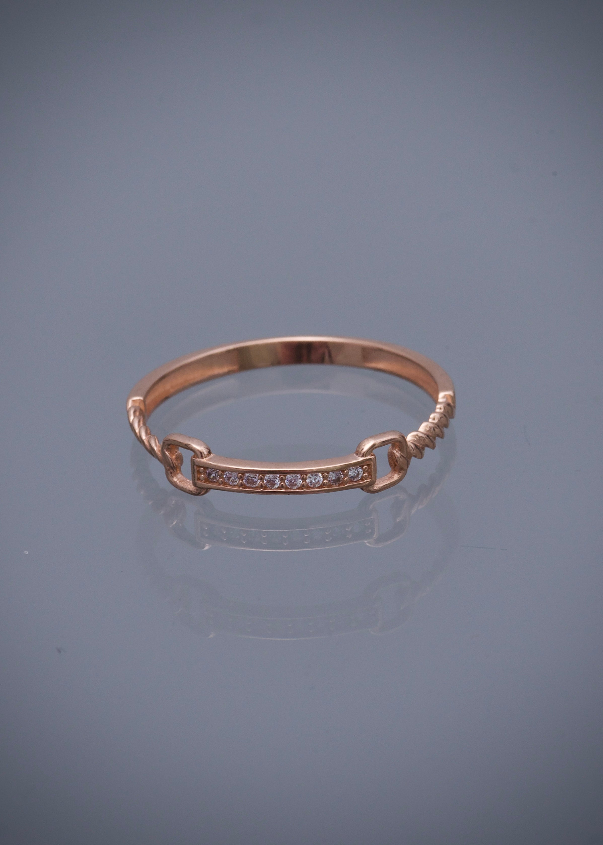 Anillo 1.15gr / TALLA 7 3/4 / Oro Rosado Nac B