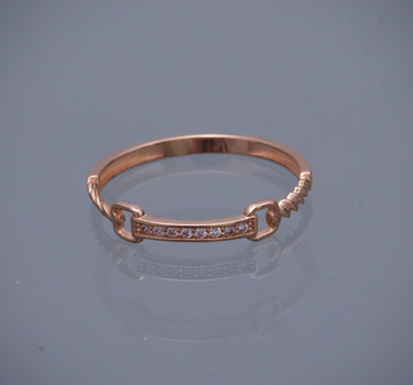 Anillo 1.15gr / TALLA 7 3/4 / Oro Rosado Nac B
