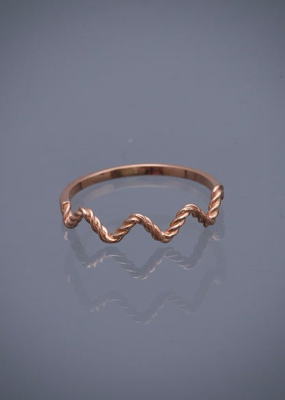 Anillo 1.3gr / TALLA 7 / Oro Rosado Nac M