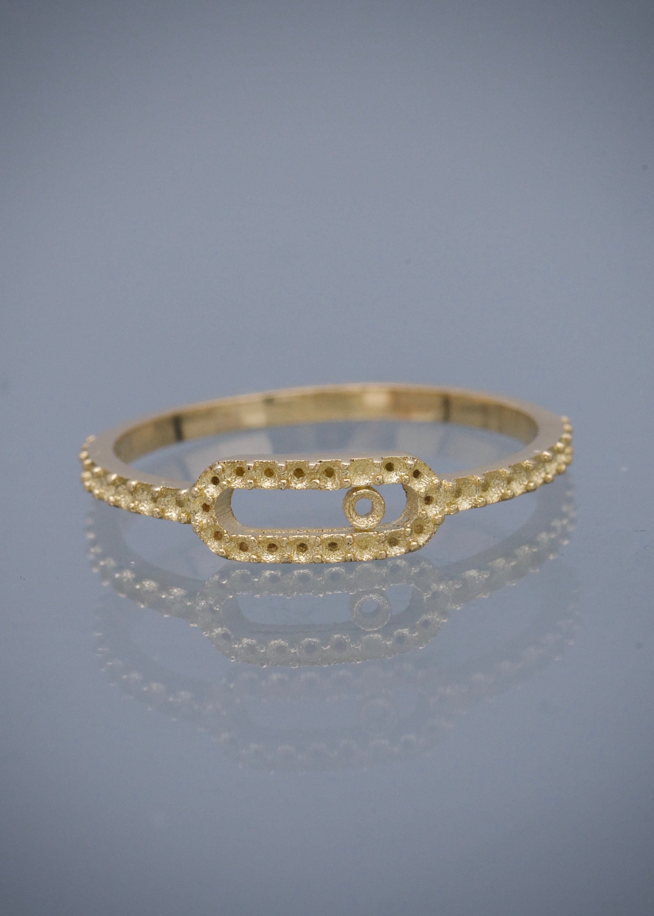Anillo (montura) 1.4gr / Talla 6 1/2 / Oro Amarillo Nac B