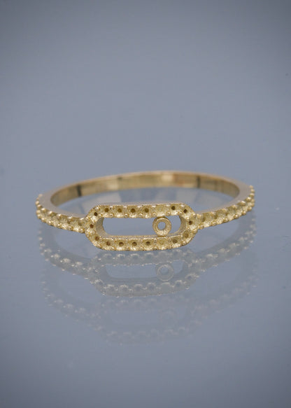 Anillo (montura) 1.4gr / Talla 6 1/2 / Oro Amarillo Nac B
