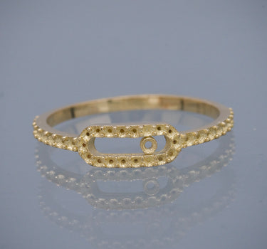 Anillo (montura) 1.4gr / Talla 6 1/2 / Oro Amarillo Nac B