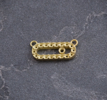 Herraje (montura) 0.45gr / Largo 0.9cm / Oro Amarillo Nac B