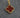 Dije De lucky clover piedra roja 1.9gr / Oro Amarillo lucky M