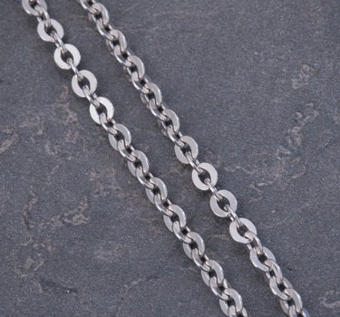 Cadena aro seguido 12.1gr / Largo 60cm / Oro Blanco italy +3 M