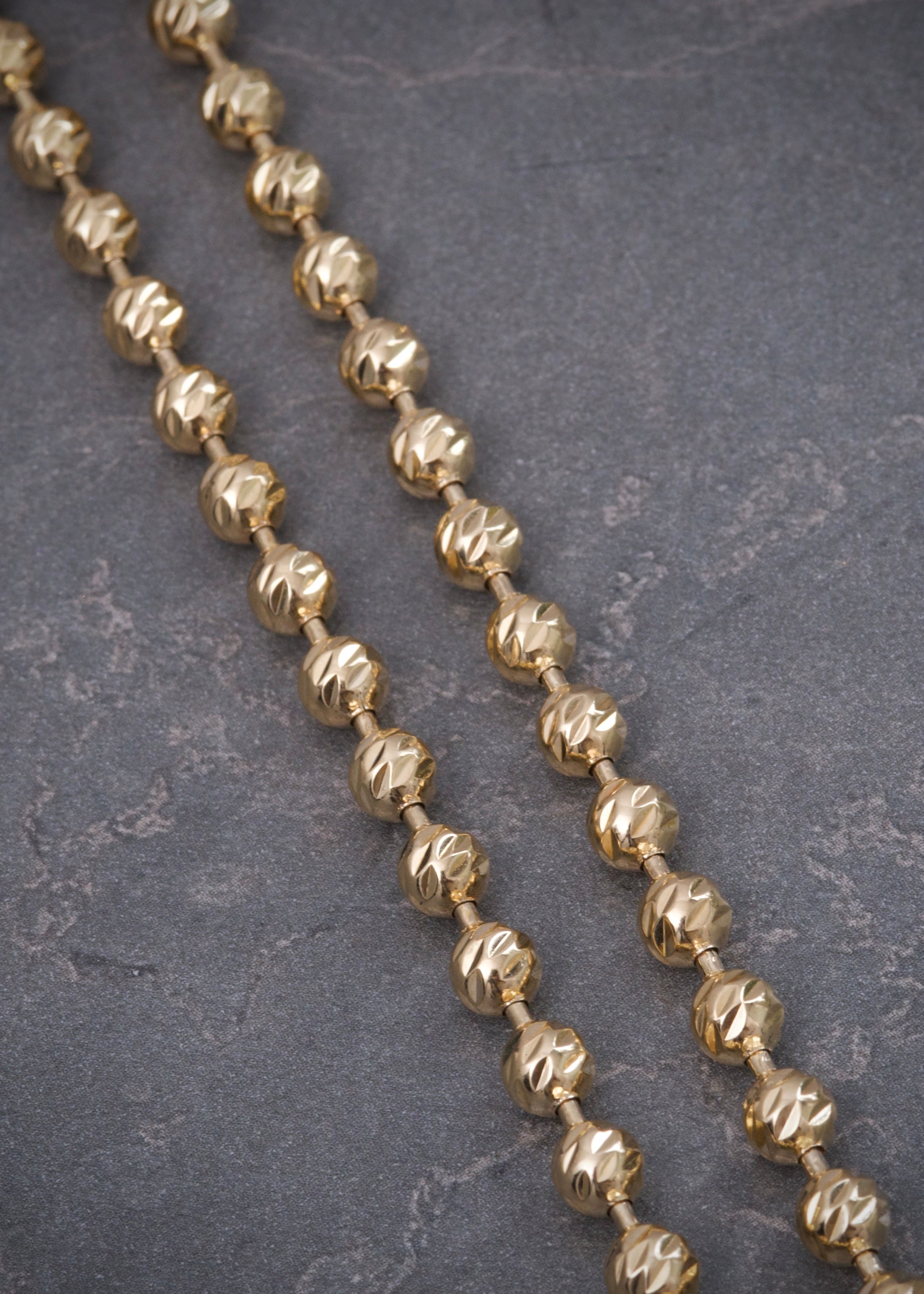 Cadena militar diamantada 30.8gr / Largo 60cm / Oro Amarillo italy +3 P