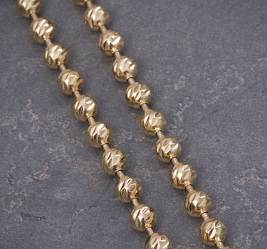 Cadena militar diamantada 30.8gr / Largo 60cm / Oro Amarillo italy +3 P
