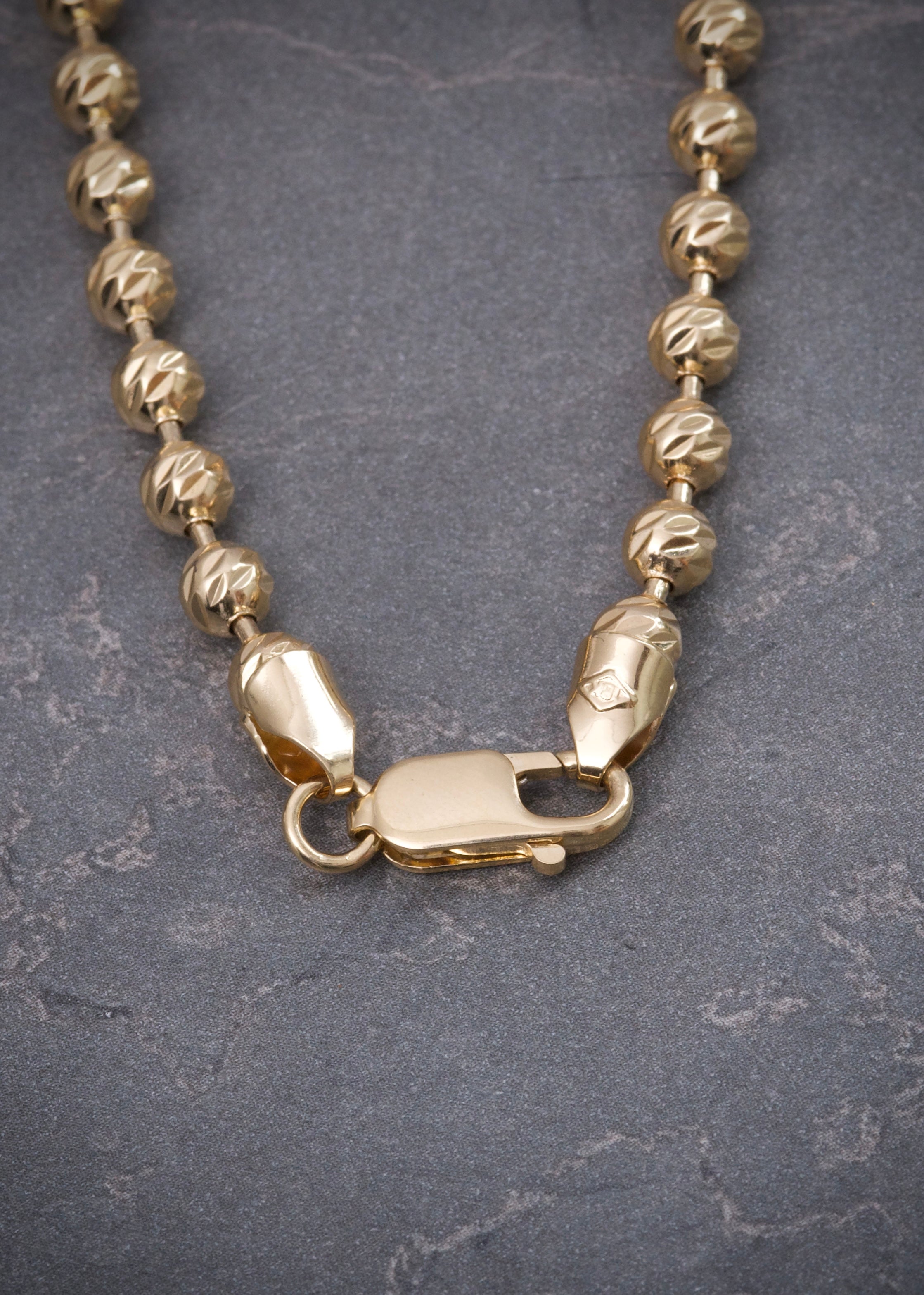 Cadena militar diamantada 30.8gr / Largo 60cm / Oro Amarillo italy +3 P
