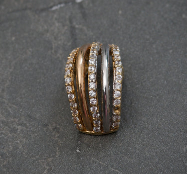 Dije con swarovski 1.75gr / 1.4cm / Tres Oros Nac B