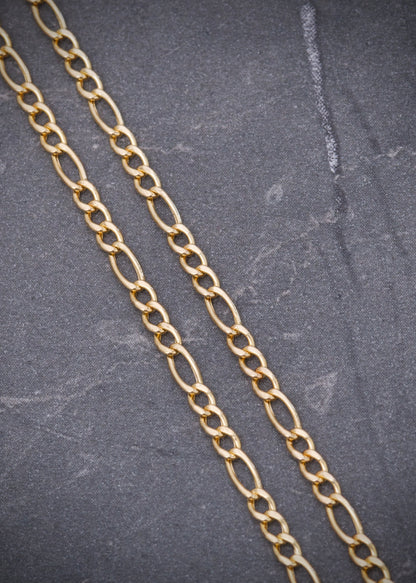 Cadena figaro 3.15gr / Largo 65cm / Oro Amarillo italy cte M