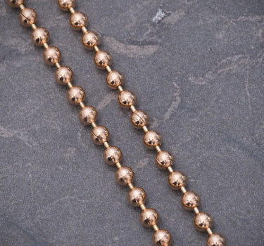 Cadena militar 2mm 14.65gr / Largo 60cm / Oro Rosado italy +3 B