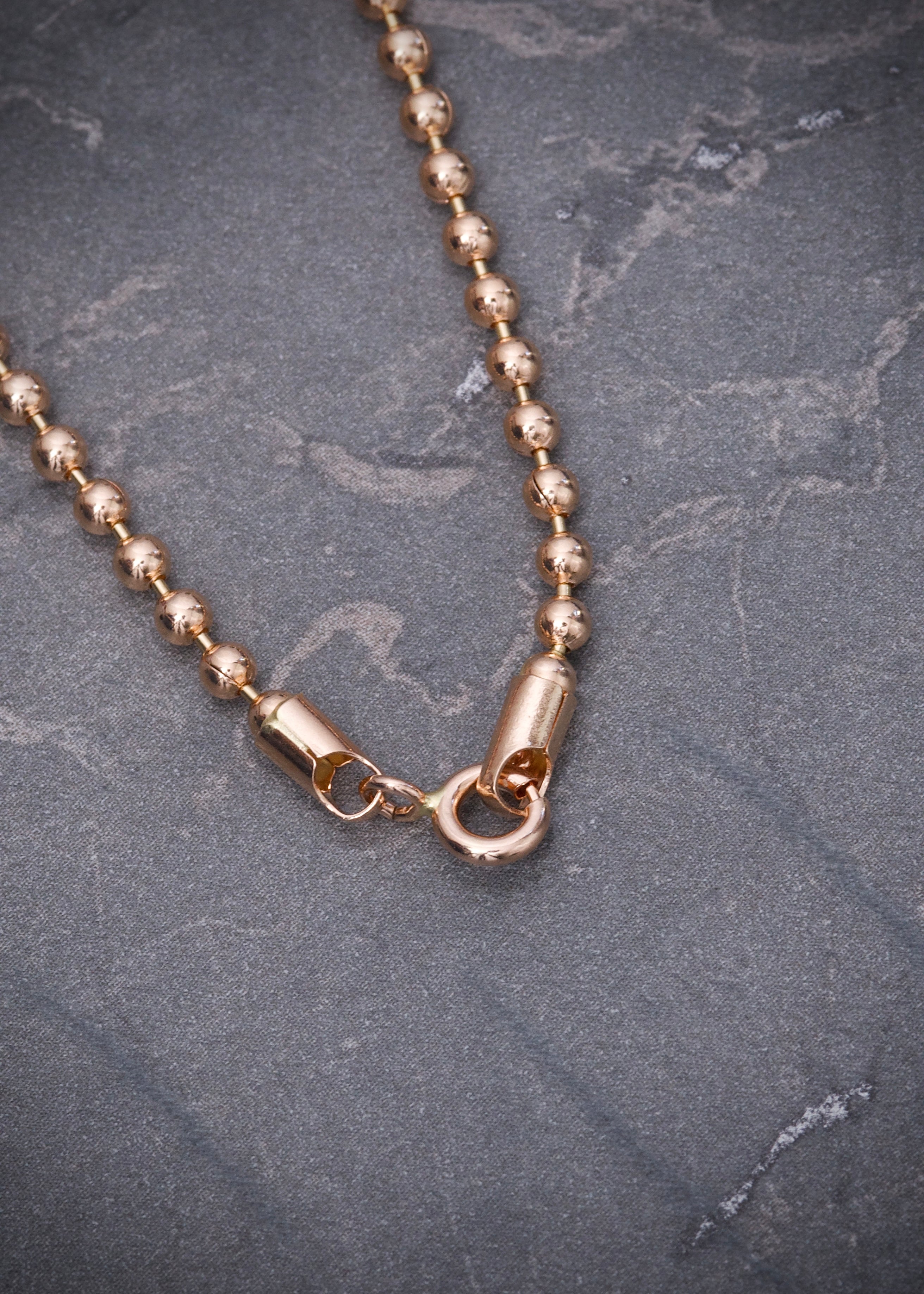 Cadena militar 2mm 14.65gr / Largo 60cm / Oro Rosado italy +3 B