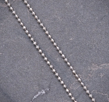 Cadena mini militar 1.95gr / Largo 45cm / Oro Blanco italy +1 B