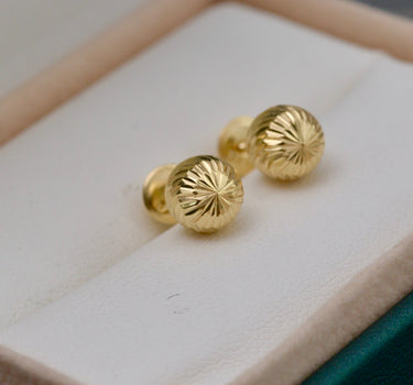 Topos De bola diamantada 7mm 0.95gr / Oro Amarillo Nac M