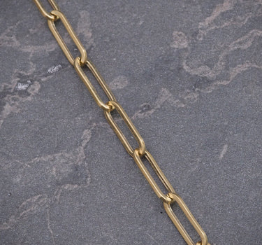 Pulso paper clip 2.35gr / Largo 19.5cm / Oro Amarillo italy +3 M