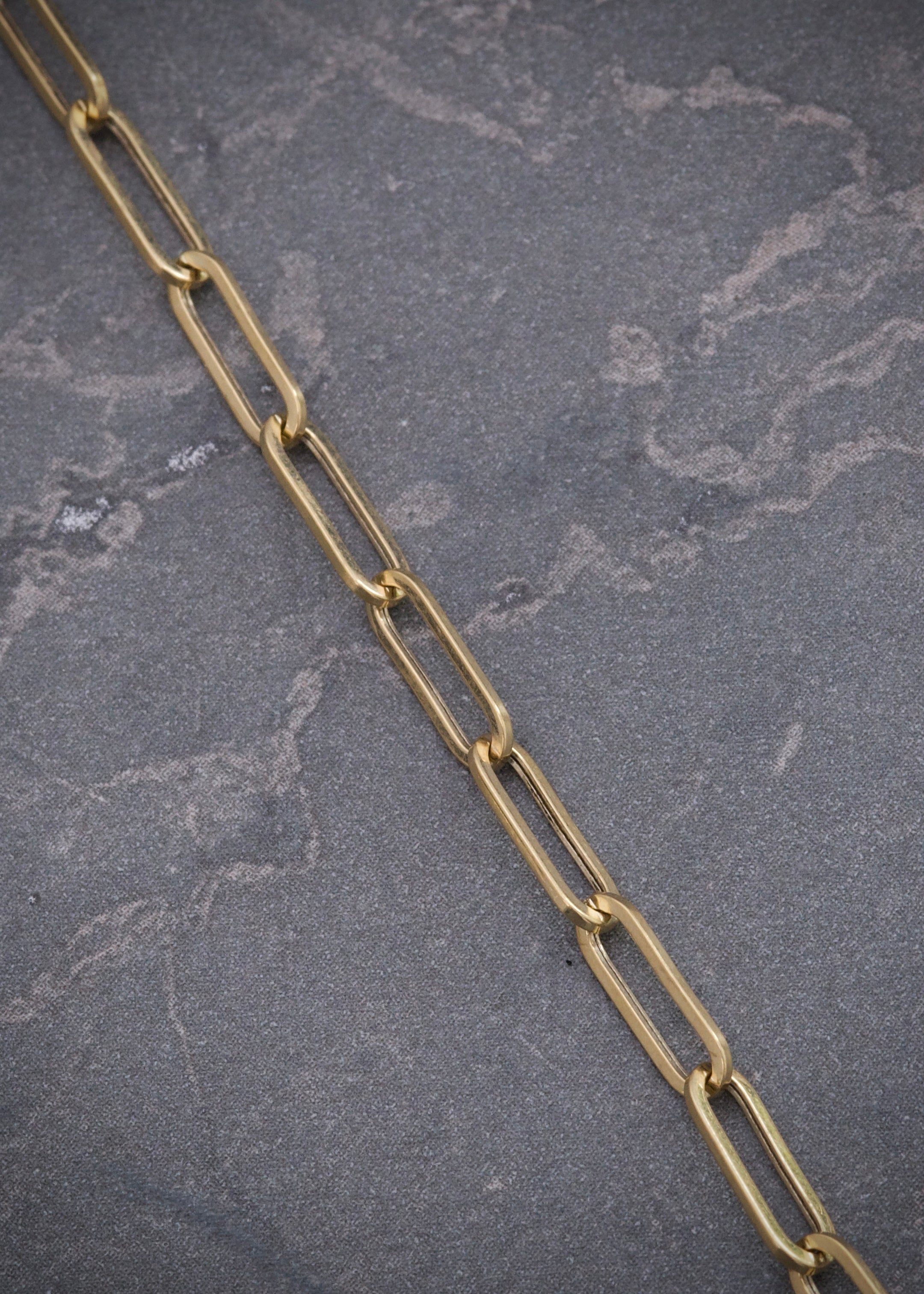 Pulso paper clip 2.3gr / Largo 19.5cm / Oro Amarillo italy +3 B