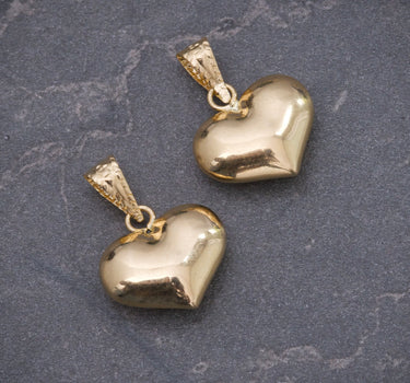 Dije corazon liso 0.6gr / Largo 1.6cm / Oro Amarillo Nac M