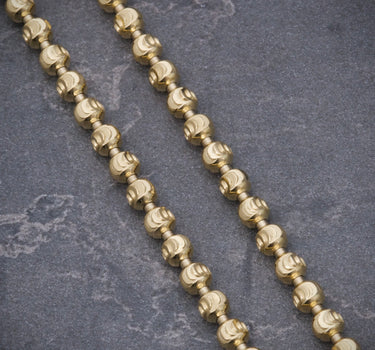 Cadena militar diamantado luna 3mm 23.2gr / Largo 70cm / Oro Amarillo Nac (Joya) M