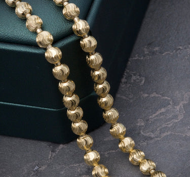 Cadena militar diamantado luna 5mm 29.35gr / Largo 60cm / Oro Amarillo Nac (Joya) M