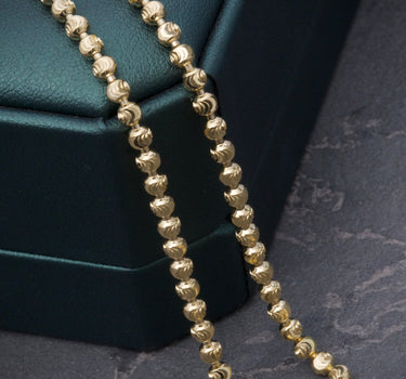 Cadena militar diamantado luna 3mm 22.6gr / Largo 70cm / Oro Amarillo Nac (Joya) P