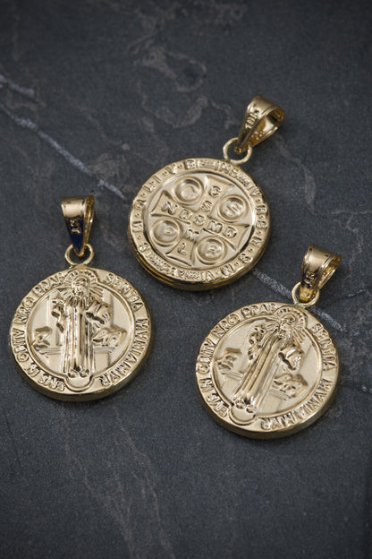 Dije san benito 1.25gr / Largo 2.5cm / Oro Amarillo Nac B