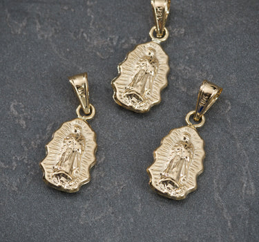 Dije virgen de guadalupe 0.5gr / Largo 1.9cm / Oro Amarillo Nac P
