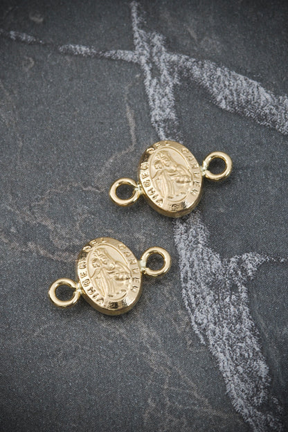 Herraje Virgen del carmen 0.35gr / LArgo 0.8cm / Oro Amarillo Nac B