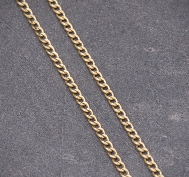 Cadena mini cubana 1.3gr / Largo 50cm / Oro Amarillo italy +1 P
