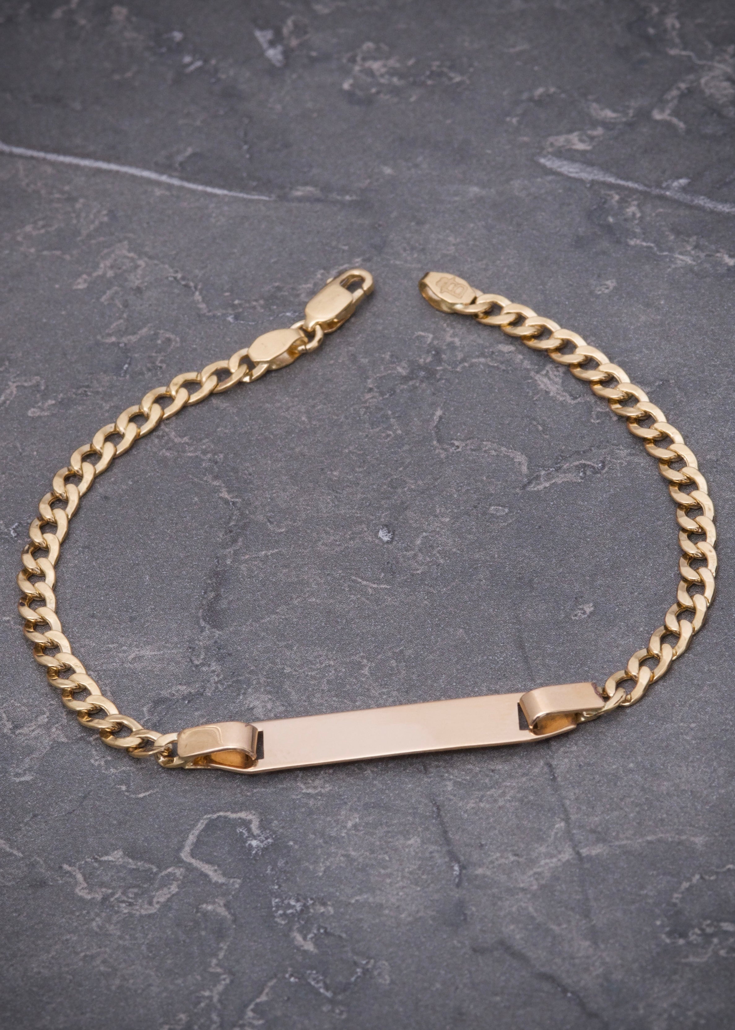 Pulso con placa 3.25gr / Largo 20cm / Dos Oros italy cte B
