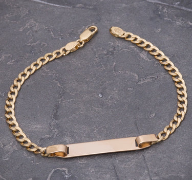 Pulso con placa 3.25gr / Largo 20cm / Dos Oros italy cte B