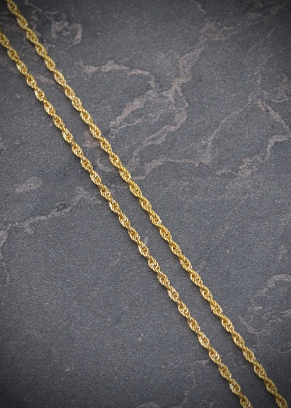 Cadena Lazo 0.85gr / 45cm / 1.2mm — Oro Amarillo