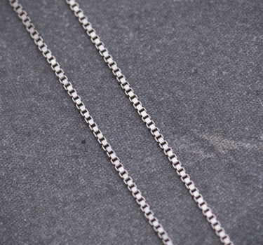 Cadena veneciana 1.55gr / Largo 50cm / Oro Blanco italy +3 M