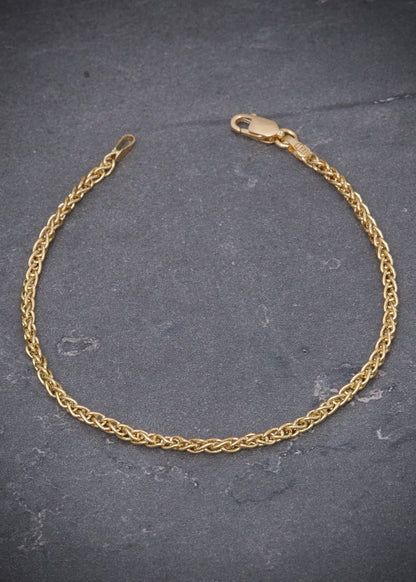 Pulso franco 1.4gr / Largo 15.5cm / Oro Amarillo italy +3 B