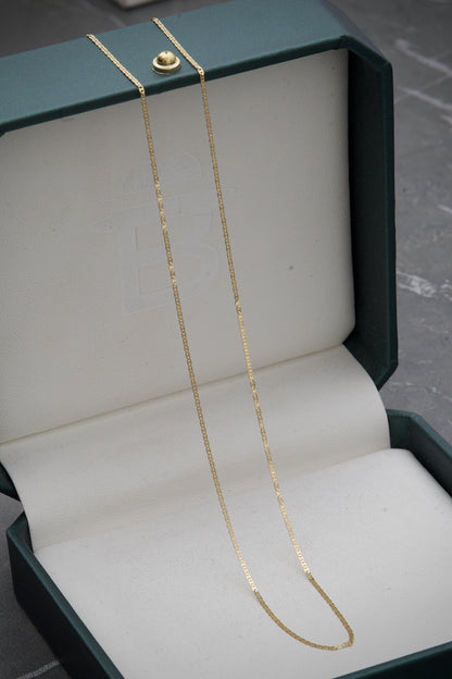 Cadena plana 1.4gr / LArgo 45 cm / Oro Amarillo italy +3 P