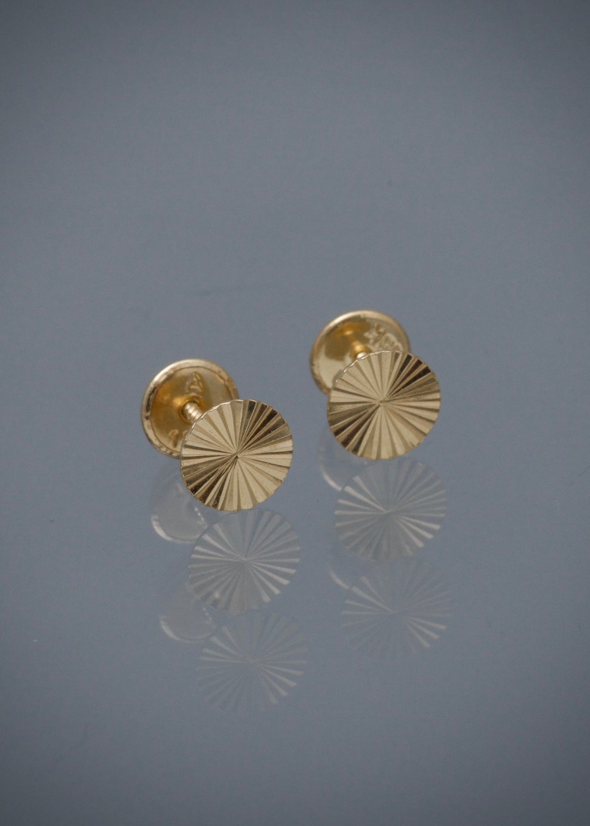 Topos Circulo Diamantados 0.55gr / 0.6cm / 6mm — Oro Amarillo